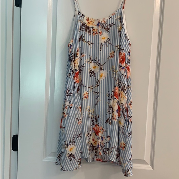 Floral Striped Swing Dress by Peach Love - Picture 3 of 3